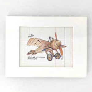 Magnet Passe-Partout Aéroplane Deperdussin monocoque - Lapin