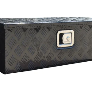 Boîte à timon  en aluminium à motif larmé 765x330x245 mm - incluant un verrou intégré - Matériau de 2,5 mm d'épaisseur