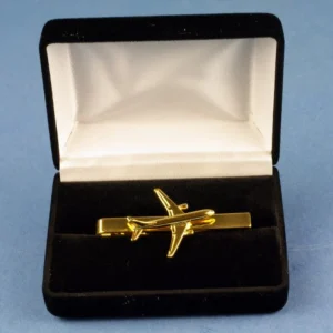 Pince Cravate Airbus 300 dorée à l'or fin 24 carats