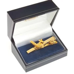 Pince Cravate Stampe SV4 dorée à l'or fin 24 carats