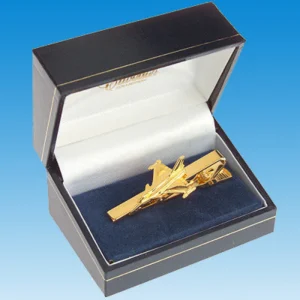 Pince Cravate Rafale dorée à l'or fin 24 carats