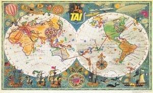 Planisphere 100 cm x 63 cm 356 TAI 1960