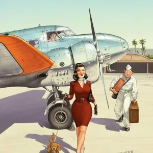 Affiche Lockheed Electra - Romain Hugault