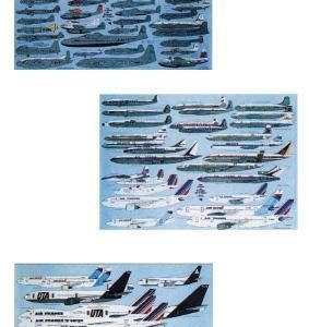 TUBE FLOTTE GROUPE AIR FRANCE 3 AFFICHES